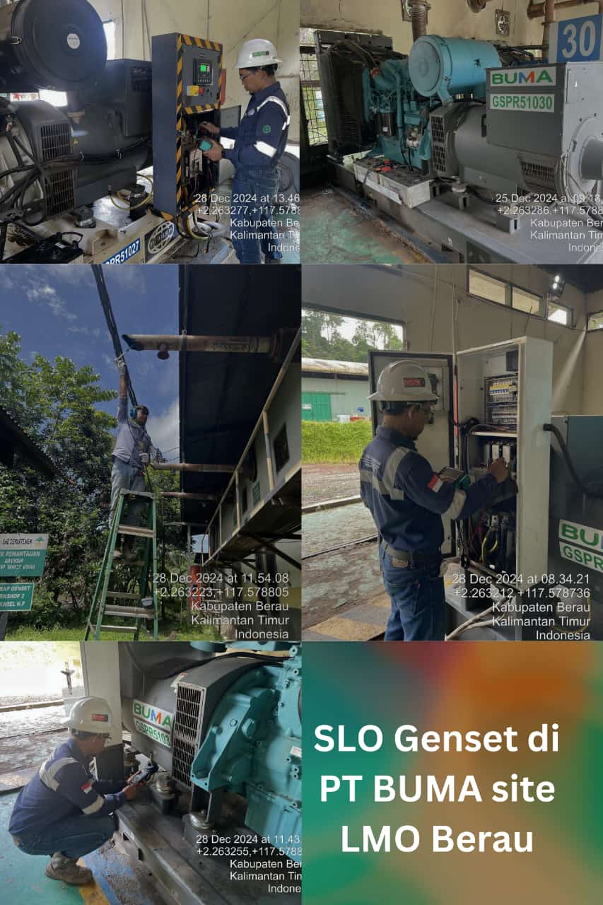 SLO Genset di PT Buma Site LMO Berau – Kalimantan Timur