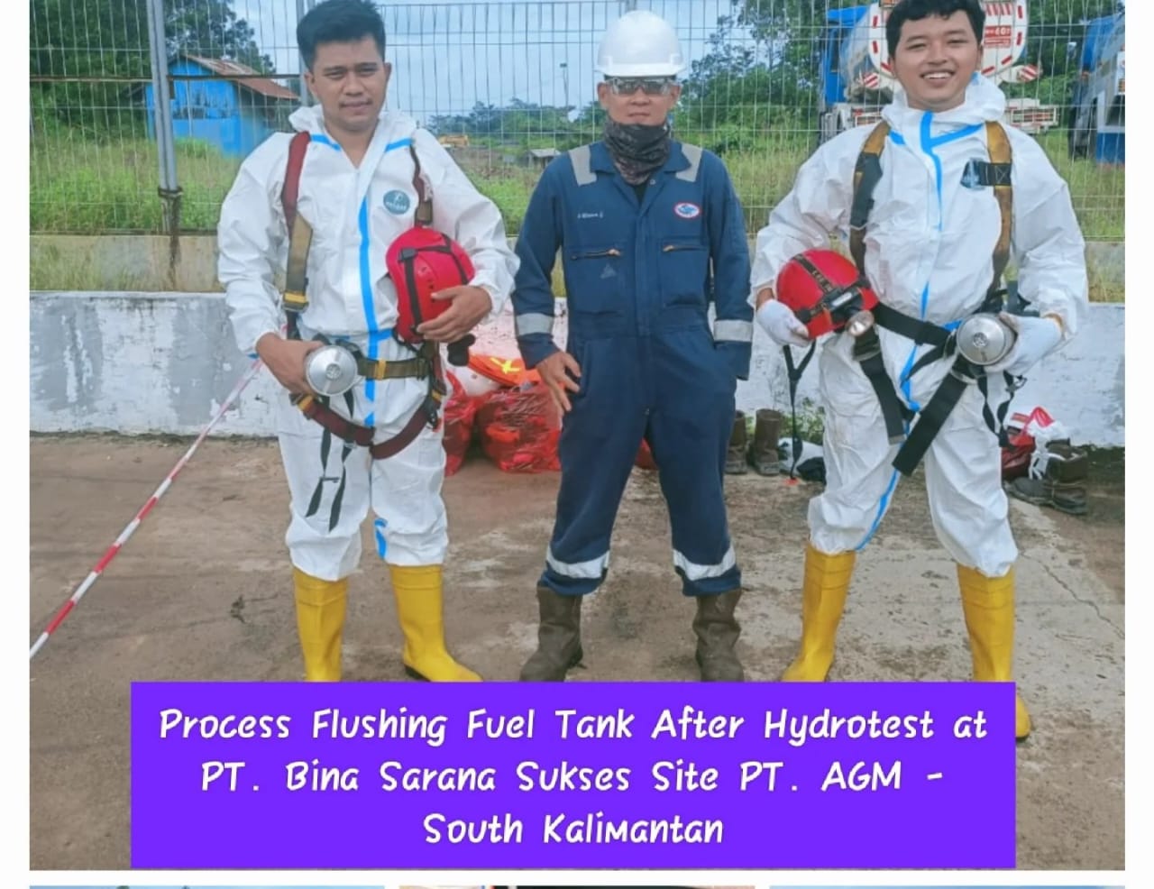 Sertifikasi, Hydrotest, Flushing After Hydrotest, at PT. Bina Sarana Sukses Site PT. Antang Gunung Meratus- Tapin- South Kalimantan